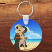 Button-Schlüsselanhänger "Captain Fudge" Schlüsselanhänger (Vorderseite)