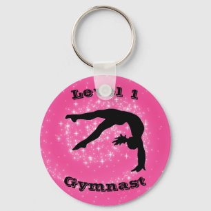 Button-Schlüsselanhänger für Level-1-Gymnast (beli Schlüsselanhänger