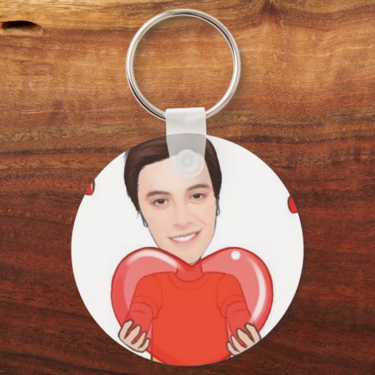 Button-Schlüsselanhänger Schlüsselanhänger (Vorderseite)