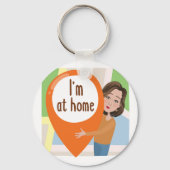 Button-Schlüsselanhänger Schlüsselanhänger (Vorderseite)