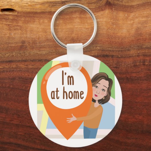 Button-Schlüsselanhänger Schlüsselanhänger (Vorderseite)