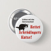 Button Schrödingers Katze (Vorne & Hinten)