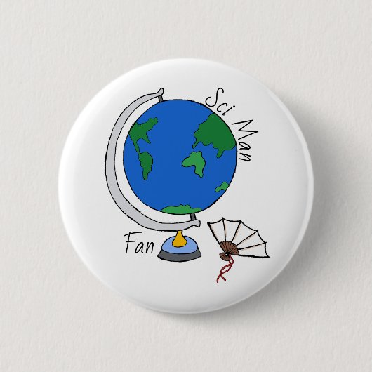 Button "Sci Man Fan"/ (Vorderseite)