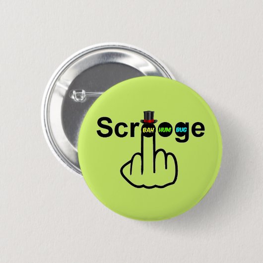 Button Scrooge Gedreht (Vorne & Hinten)