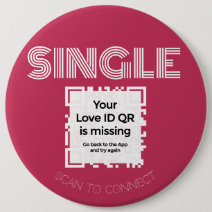 Button - "SINGLE" - RED - QR - GLAM Collection