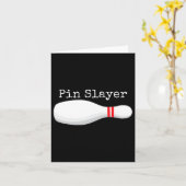 Button Slayer Bowling Funny Graphics Strikes Truke Karte (Gelbe Blume)