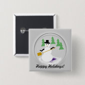 Button - Snowglobe (Vorne & Hinten)