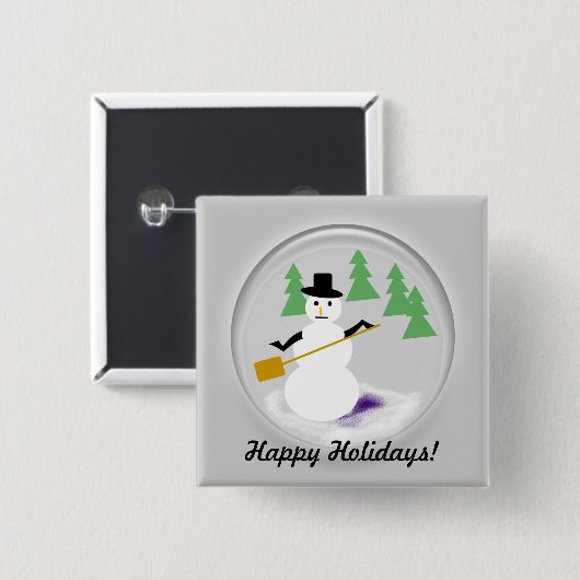 Button - Snowglobe (Vorne & Hinten)