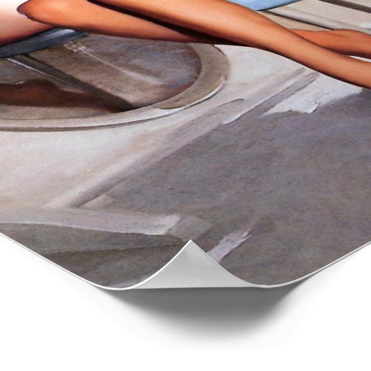 Button Spiegeln Poster (Ecke)