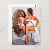 Button Spiegeln Postkarte (Vorne/Hinten)