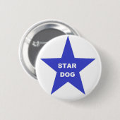Button Star Dog auf Blue Star (Vorne & Hinten)