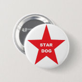 Button Star Dog auf Red Star (Vorne & Hinten)