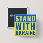 Button 'Steht mit der Ukraine' (Vorne & Hinten)