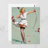 Button steigern postkarte (Vorne/Hinten)