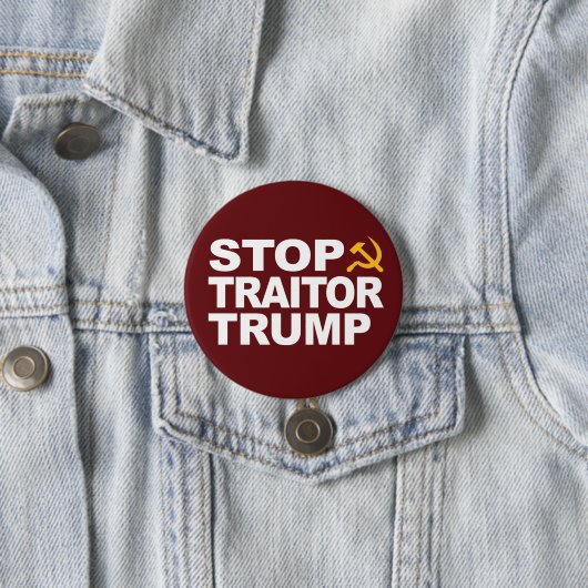 Button "Stopp Traitor Trump" (Beispiel)