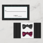 Button Striped Platzkarte (Vorne/Hinten)