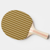 Button-Striping Warme Wüstenfarbe Tischtennis Schläger (Seitenansicht)