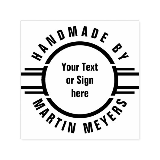 Button Strips + Text, Logo oder Zeichen Permastempel (Design)