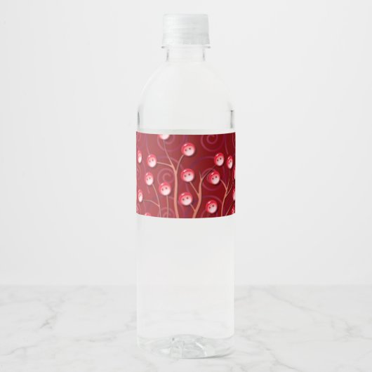 Button-Struktur Wasserflaschenetikett (Vorderseite)