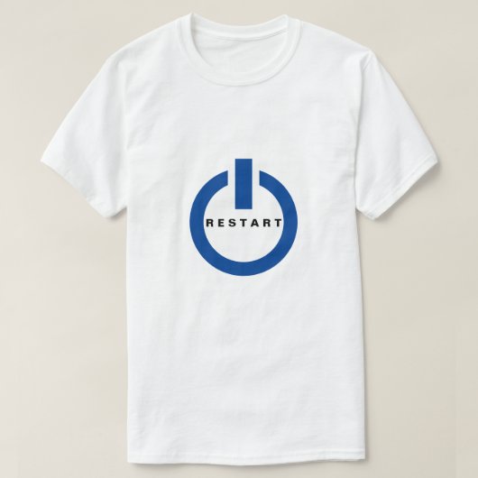 Button-T - Shirt neu starten (Design vorne)