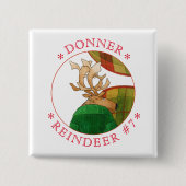 Button-Taste "DONNER REINDEER" Button (Vorderseite)