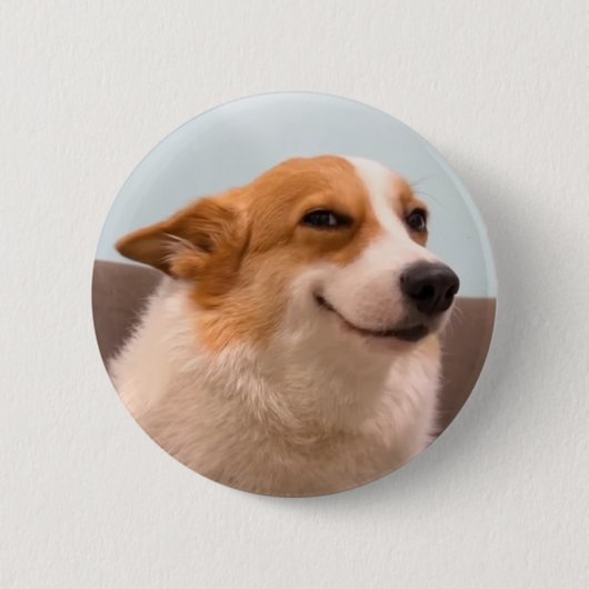Button-Taste für Corgi Meme Button (Vorderseite)