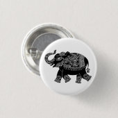 Button-Taste für florale Mehedi Elephant Button (Vorne & Hinten)