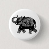 Button-Taste für florale Mehedi Elephant Button (Vorderseite)