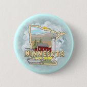 Button-Taste Minnesota Lighthouse Button (Vorderseite)