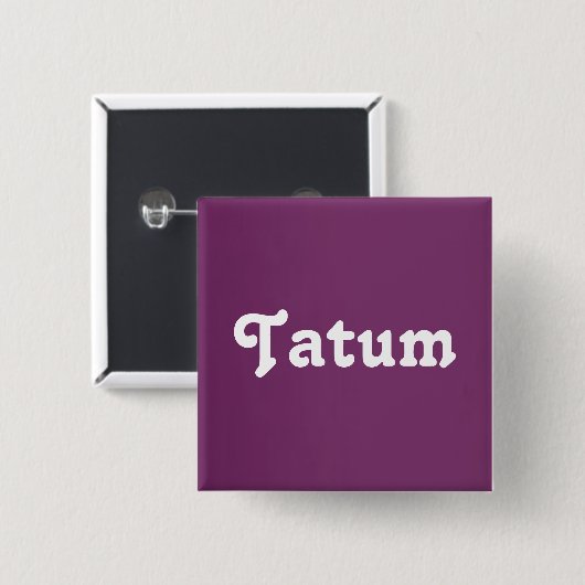Button Tatum (Vorne & Hinten)