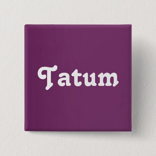 Button Tatum (Vorderseite)