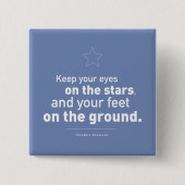 Button Theodore Roosevelt Zitat CUSTOM FARBE (Vorderseite)