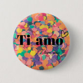 Button Ti Amo mit Herz (Vorderseite)