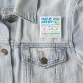 Button Transplantation starke Organspende Bewussts (Beispiel)