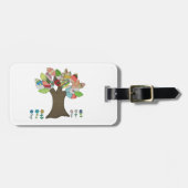 Button Tree-Gepäckmarke Gepäckanhänger (Vorderseite horizontal)