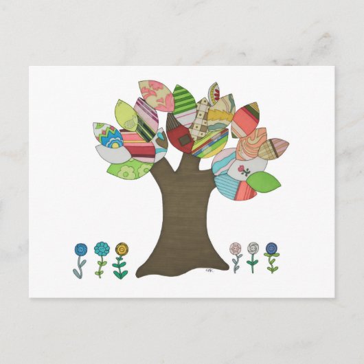Button-Tree-Postkarte Postkarte (Vorderseite)