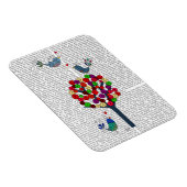 Button Tree und Birds Blue Magnet (Rechte Seite)