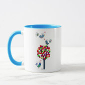 Button Tree und Birds Blue Tasse (Links)
