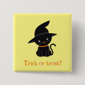 Button "Trick or Treat Witze Cat Button" (Vorderseite)