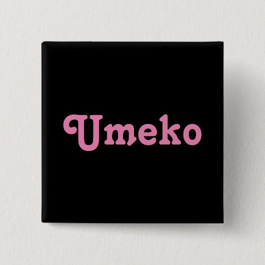 Button Umeko (Vorderseite)