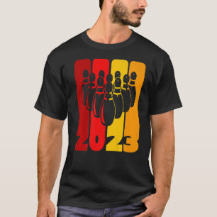 Button und Bowling Ball Bowler Team 2023 Weitere E T-Shirt