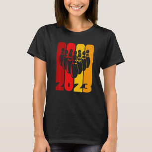 Button und Bowling Ball Bowler Team 2023 Weitere E T-Shirt