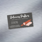 Button und Teig rollen | Bäckerei Magnetische Visitenkarte (Beispiel)