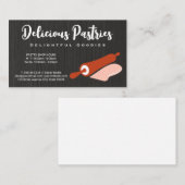 Button und Teig rollen | Bäckerei Visitenkarte (Vorne/Hinten)