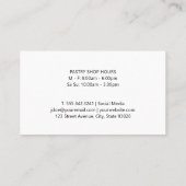 Button und Teig rollen | Kulinarisch Visitenkarte (Rückseite)