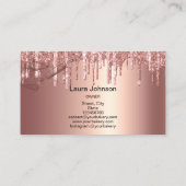 Button- und Whiskkuchenbacken Bohren Gold Visitenkarte (Rückseite)