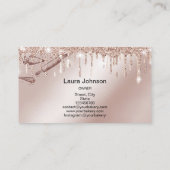 Button- und Whiskkuchengebäck Brötchen Gold trinke Visitenkarte (Rückseite)