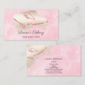 Button- und Whisky-Kuchen Bäckerei Rosa Visitenkarte (Vorne/Hinten)