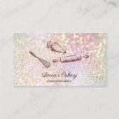 Button- und Whisky-Kuchen-Backholograph Visitenkarte (Vorderseite)