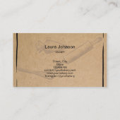 Button- und Whisky-Kuchen-Backpapier Visitenkarte (Rückseite)